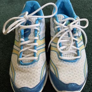 Ryka Blue and White Athletic Shoes with Breathable Mesh